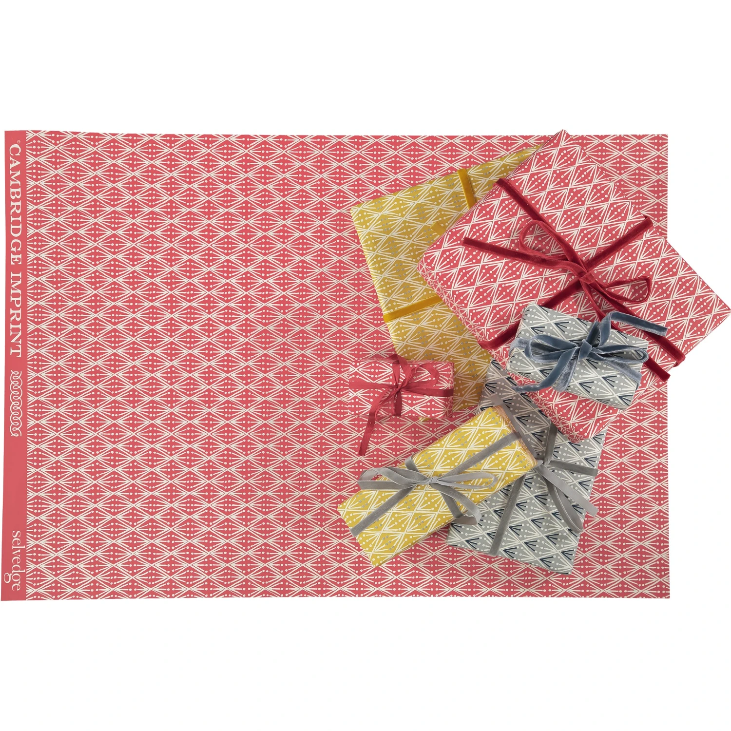 Selvedge & Cambridge Imprint, Gift Wrapping Paper (Assortment Of Colours Available) 5 Selvedge & Cambridge Imprint, Gift Wrapping Paper (Assortment Of Colours Available) - Image 5