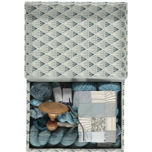 Selvedge And Cambridge Imprint, Haberdashery Box (Assortment Of Colours Available) -Magazine World bluein 1 TOSEND048x2048