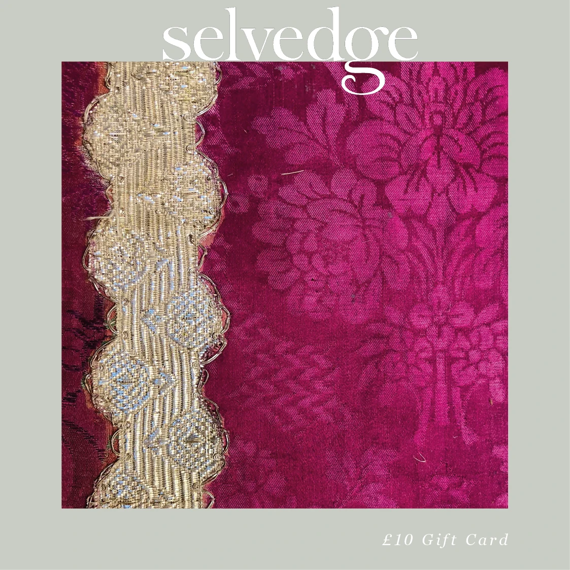 The Selvedge Gift Voucher Card 1 The Selvedge Gift Voucher Card